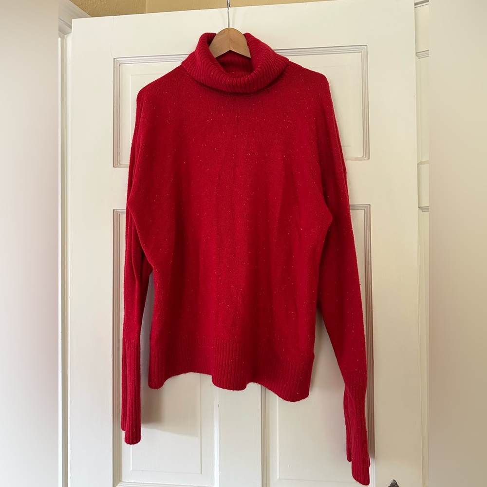 Old Navy sosoft Red Turtleneck Sweater